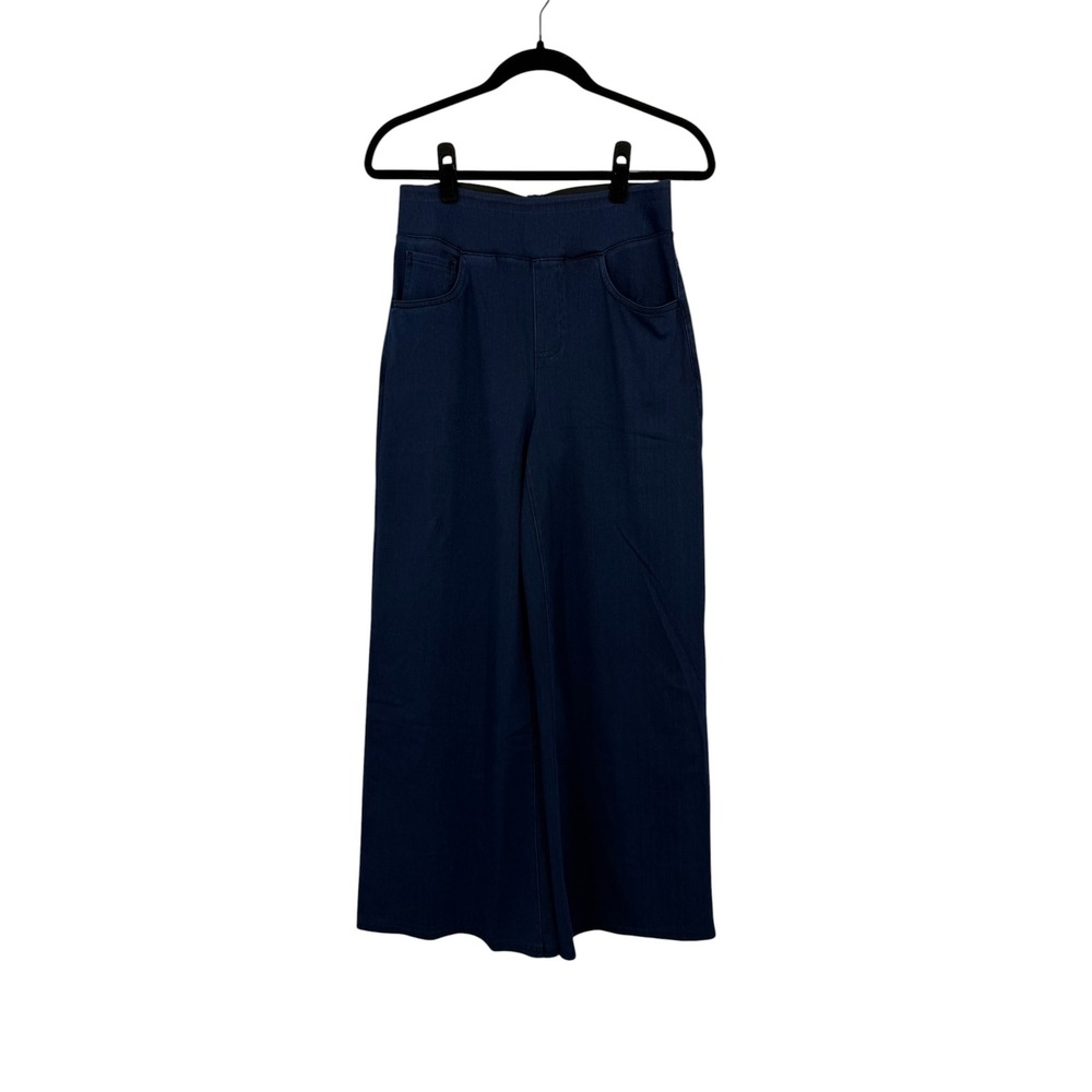 Halara Flex High Waisted Wide Leg Loose Jeans Denim Navy Blue Medium NWT - Picture 3 of 10